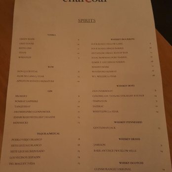 Charcoal - Cocktails and Spirits (11/7/21) - New American Near Me - Edmonds, Washington Charcoal - Cocktails and Spirits (11/7/21) - New American Near Me - Edmonds, Washington