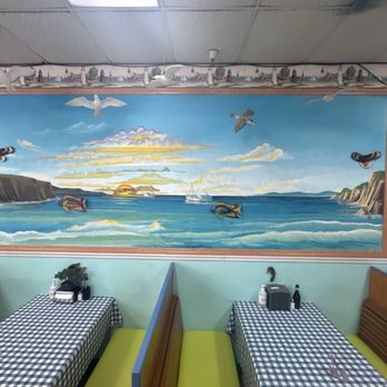 Tugboat Fish and Chips - Panting fishing boats and 3D fish. - Seafood Near Me - Pleasant Hill, California Tugboat Fish and Chips - Panting fishing boats and 3D fish. - Seafood Near Me - Pleasant Hill, California