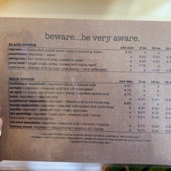 Beware Coffee - Menu December 2024 - Coffee & Tea Near Me - Tacoma, Washington Beware Coffee - Menu December 2024 - Coffee & Tea Near Me - Tacoma, Washington