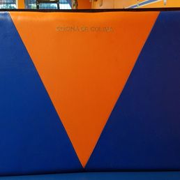 orange and blue triangles