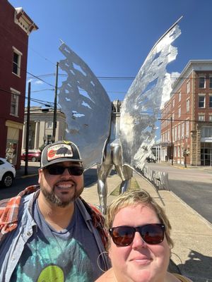 Mothman Statue and Marker by null