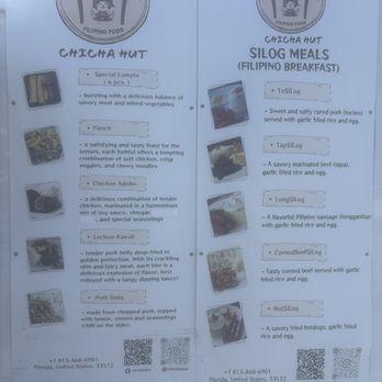 Chicha Hut - Menu - Food Trucks Near Me - Ruskin, Florida Chicha Hut - Menu - Food Trucks Near Me - Ruskin, Florida