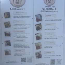 Chicha Hut - Menu
