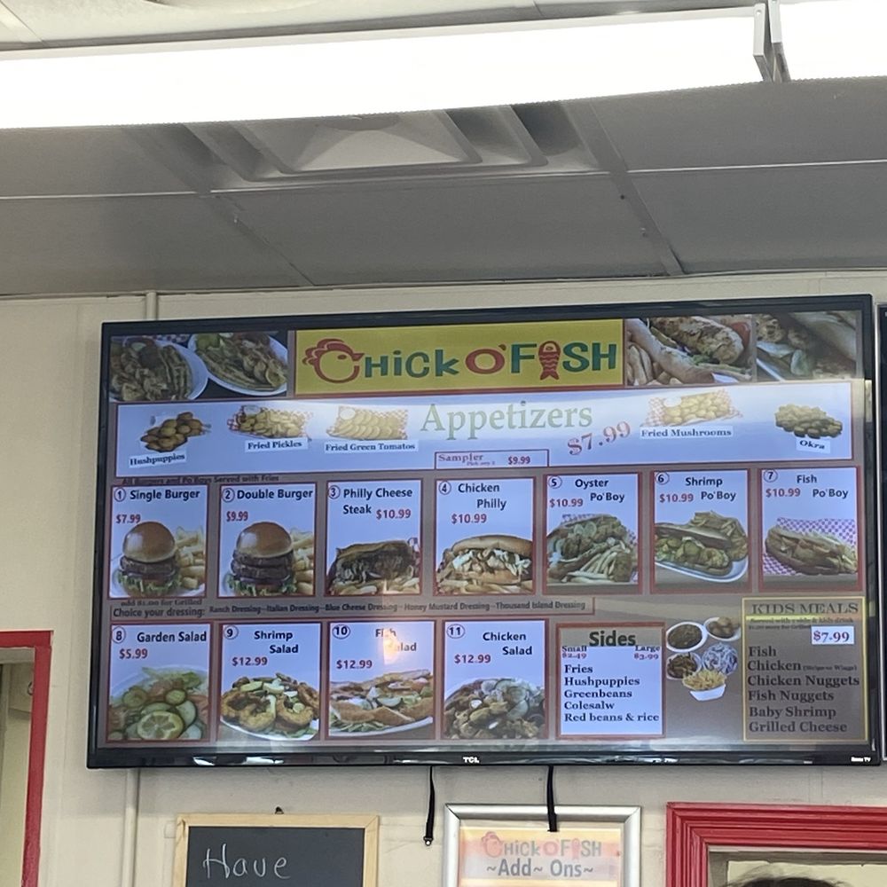 Chick O' Fish - Menu - Seafood Near Me - Tulsa, Oklahoma