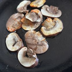 Kalamata's - Raw mushrooms I paid extra for that I had to recook myself when I got home.