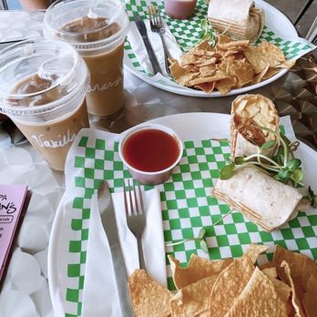 Papa Kwans - Breakfast Burrito and Iced Oat milk Lattes! - Breakfast & Brunch Near Me - Juno Beach, Florida