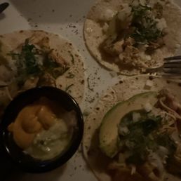 Chicken and avocado tacos Chicken and avocado tacos