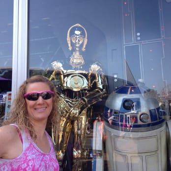 Star Wars Launch Bay - C3 and R2 in Tomorrowland...this was as close as I could get to them... - Amusement Parks Near Me - Anaheim, California