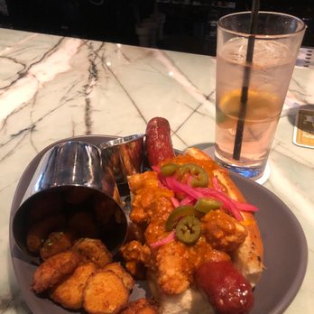 Slater's 50/50 - This is the daunting dog I talked about in the review. - Burgers Near Me - Denver, Colorado