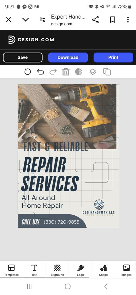 Slide of DBD Handyman Services