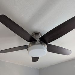 Smiley Electric - Our new ceiling fan, installed quickly in our spare room. I wish I had taken the before photo, but trust me, it was not cute!