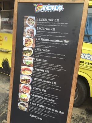 Menu photo 1 Andrus Kraków, DS