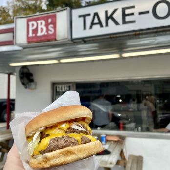 P.B.'s Takeout - Double cheeseburger - Hot Dogs Near Me - Winston Salem, North Carolina P.B.'s Takeout - Double cheeseburger - Hot Dogs Near Me - Winston Salem, North Carolina