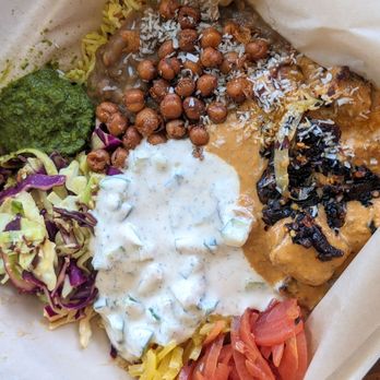 DesiPDX - Veggie Thali Platter | Instagram: @telephonesmoothie - Indian Near Me - Portland, Oregon