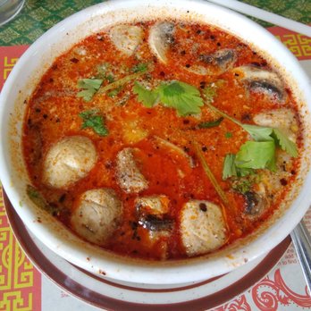 Erawan Thai - Tom kha with huge shrimp in it. Yummy - Thai Near Me - Columbus, Ohio
