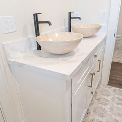 Royalty Stone - Quartz vanity countertop