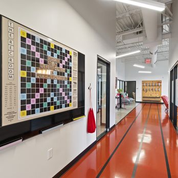 The Rec Room - Our running track ends at the Candy Wall, of course! But first you must take your turn at our oversized, custom Scrabble Board. - Venues & Event Spaces Near Me - Richmond, Virginia