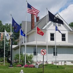 American Legion Bateman-Gallagher Post No 668 - Post 668 with the 5 new flag poles.