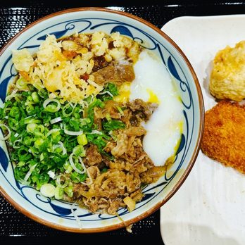 Marugame Udon - Curry nikutama w fried chicken and croquette - Japanese Near Me - Arcadia, California Marugame Udon - Curry nikutama w fried chicken and croquette - Japanese Near Me - Arcadia, California