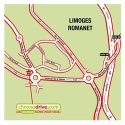 Chronodrive - Plan d'accès au magasin