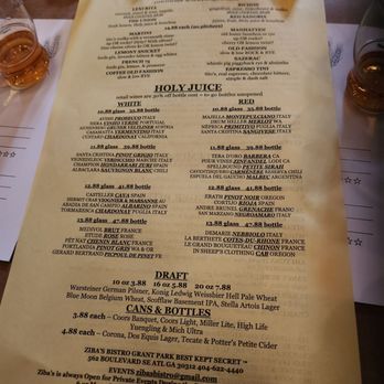 Ziba's Bistro and Wine Bar - Menu - Wine Bars Near Me - Atlanta, Georgia Ziba's Bistro and Wine Bar - Menu - Wine Bars Near Me - Atlanta, Georgia