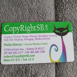 CopyRight Printing Systems - Business card