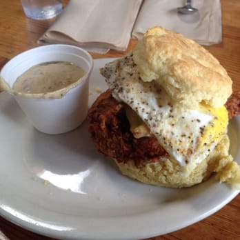 Pine State Biscuits - Reggie deluxe with mushroom gravy on the side - Southern Near Me - Portland, Oregon Pine State Biscuits - Reggie deluxe with mushroom gravy on the side - Southern Near Me - Portland, Oregon