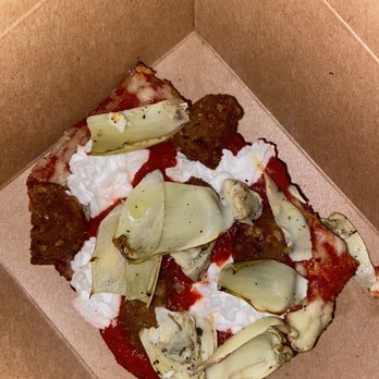 Li'l Nonna's - Pizza by the Slice with sausage, artichoke and ricotta - Pizza Near Me - Austin, Texas Li'l Nonna's - Pizza by the Slice with sausage, artichoke and ricotta - Pizza Near Me - Austin, Texas