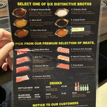 Shabu Gen - Menu front side - Hot Pot Near Me - Elk Grove, California Shabu Gen - Menu front side - Hot Pot Near Me - Elk Grove, California