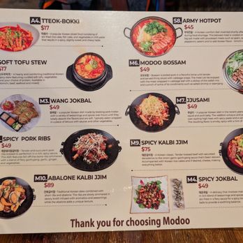 Modoo Restaurant - Menu, Part 1 - Korean Near Me - Lynnwood, Washington Modoo Restaurant - Menu, Part 1 - Korean Near Me - Lynnwood, Washington