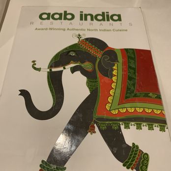 Aab India Restaurant - Menu cover - Indian Near Me - Columbus, Ohio