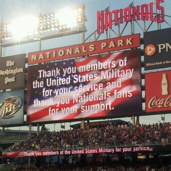 Nationals Park - Honoring our troops - Stadiums & Arenas Near Me - Washington, DC, District of Columbia Nationals Park - Honoring our troops - Stadiums & Arenas Near Me - Washington, DC, District of Columbia