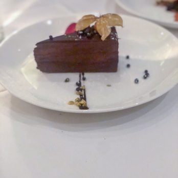 Giardino - Yummy and not too rich chocolate tort with mousse - Italian Near Me - Vancouver, British Columbia