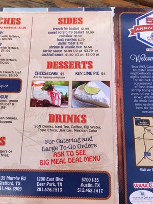 Menu photo 3 Capt Benny's Stafford, TX