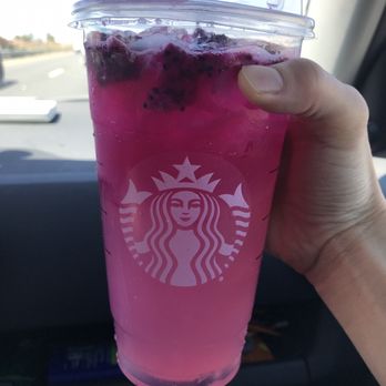 Starbucks - a pink drink in a plastic cup - Coffee & Tea Near Me - Galt, California Starbucks - a pink drink in a plastic cup - Coffee & Tea Near Me - Galt, California