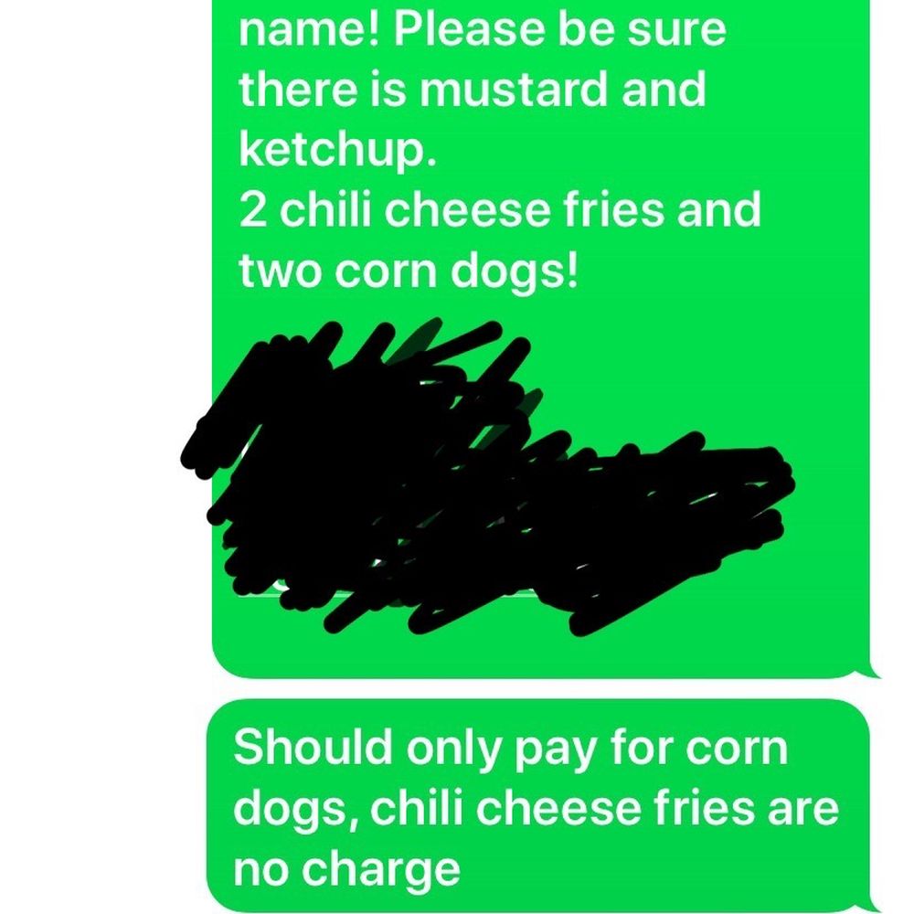 Shellie Delivers - a text message to a customer - Food Delivery Services Near Me Shellie Delivers - a text message to a customer - Food Delivery Services Near Me