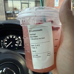 Starbucks - Half water half lemonade kids drink