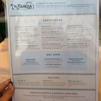 En Familia - Menu - Mexican Near Me - Anaheim, California