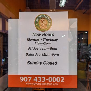 Saverio's Pizzeria - New hours - Italian Near Me - Anchorage, Alaska