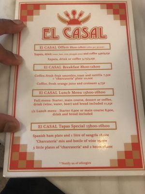 Menu photo 3 El Casal Barcelona, B Menu photo 3 El Casal Barcelona, B