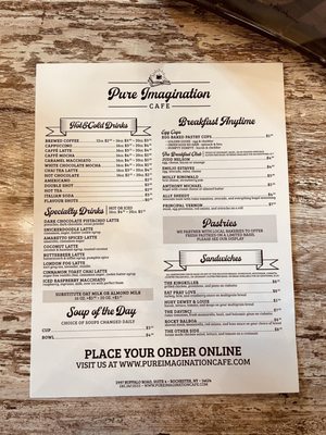 Menu photo 6 Pure Imagination Cafe Rochester, NY
