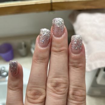 Soleil Nail Spa - Asked for purple ambre with a tiny bit of silver. - Day Spas Near Me - Puyallup, Washington