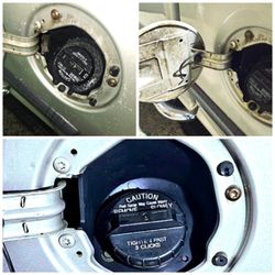 Dyer's Detailing - Before and After- Gas Flap and Cap Surround