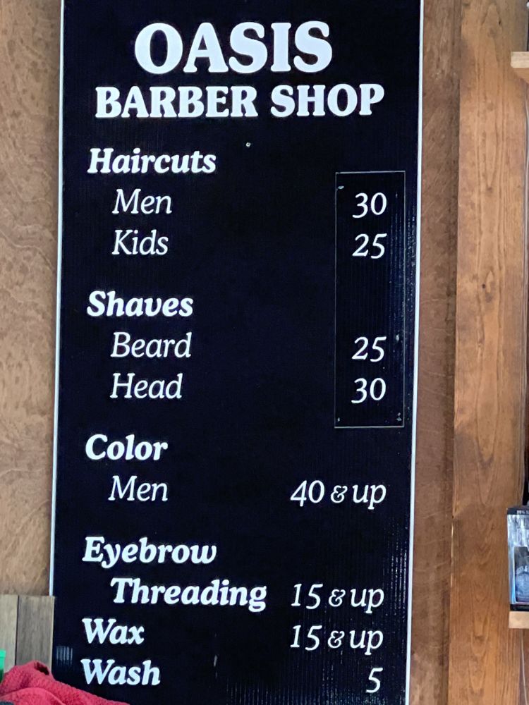 Oasis barber shop  Logo