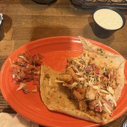 It was supposed to be a shrimp taco but it was a $10.99 tomato taco nasty.