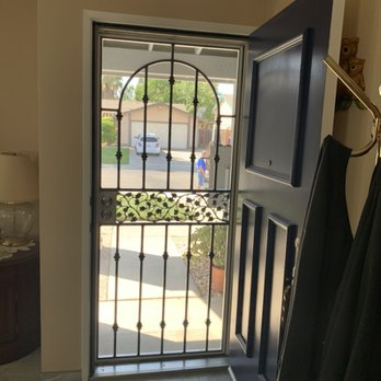 Iron Elegance - English Ivy security screen door - Door Sales/Installation Near Me