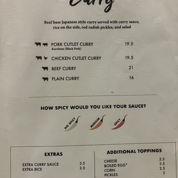 Ramen Izakaya Yu-Gen - Menu - curry - Izakaya Near Me - Mountain View, California Ramen Izakaya Yu-Gen - Menu - curry - Izakaya Near Me - Mountain View, California