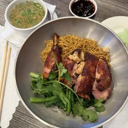 Mì Khô Gà Nướng Lu (Đùi) - Dry Noodles With Clay Jar Grilled Chicken (Thigh) Mì Khô Gà Nướng Lu (Đùi) - Dry Noodles With Clay Jar Grilled Chicken (Thigh)