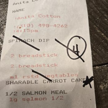Stonefire Grill - The receipt for meal - Barbeque Near Me - Rancho Cucamonga, California Stonefire Grill - The receipt for meal - Barbeque Near Me - Rancho Cucamonga, California