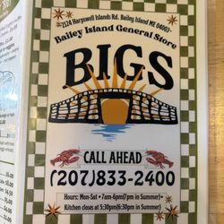 BIGS Bailey Island General Store - 9-14-26
